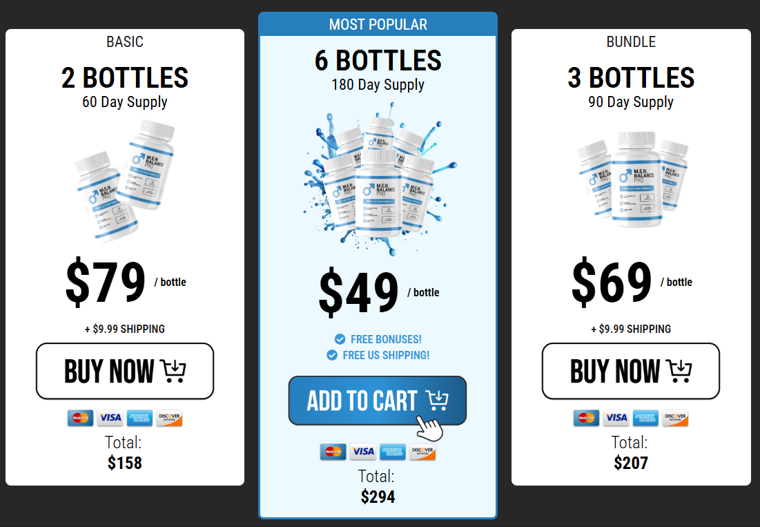 Exclusive MEN Balance Pro Discount Package